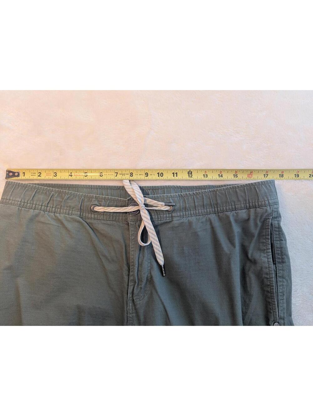 Vuori Drawstring Ripstop Pants Army Green - Picture 3 of 8